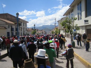 Demonstration i Cusco